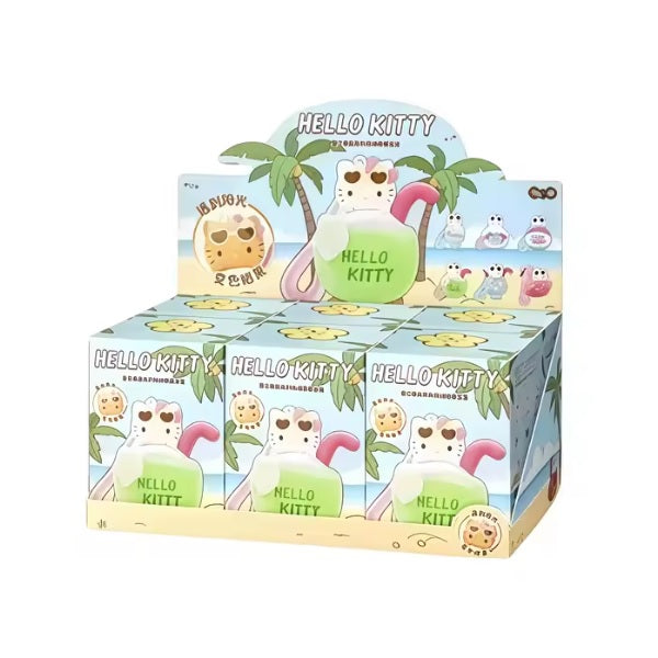 Miniso x HELLO KITTY Summer Black Leather Series Plush Aromatherapy Pendant [1 Blind Box] - Fugitive Toys