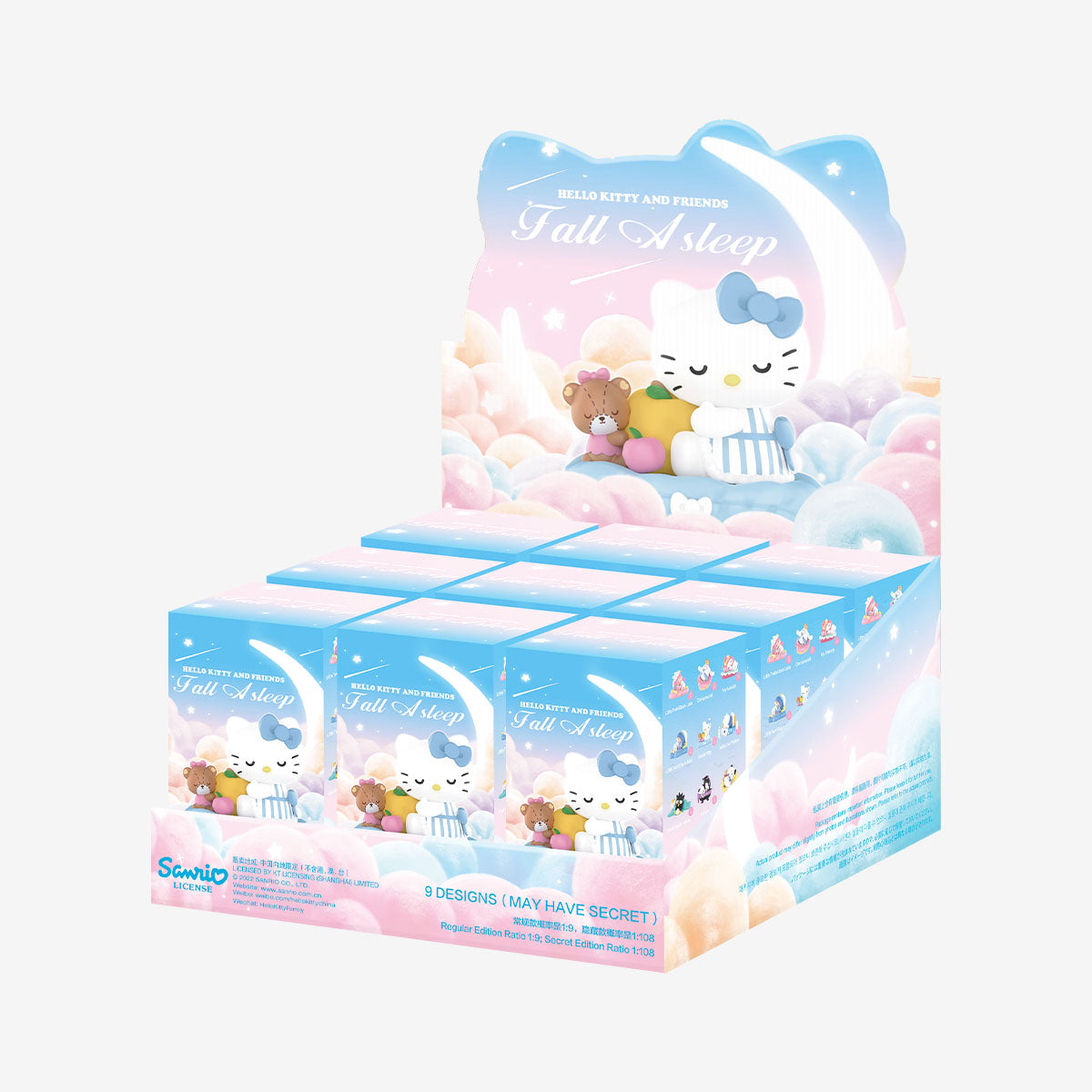 POP MART Hello Kitty and Friends Fall Asleep Series Figures [1 Sealed Case] - Fugitive Toys