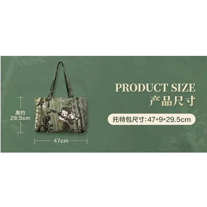 POP MART SKULLPANDA The Ink Plum Blossom Series Tote Bag - Fugitive Toys