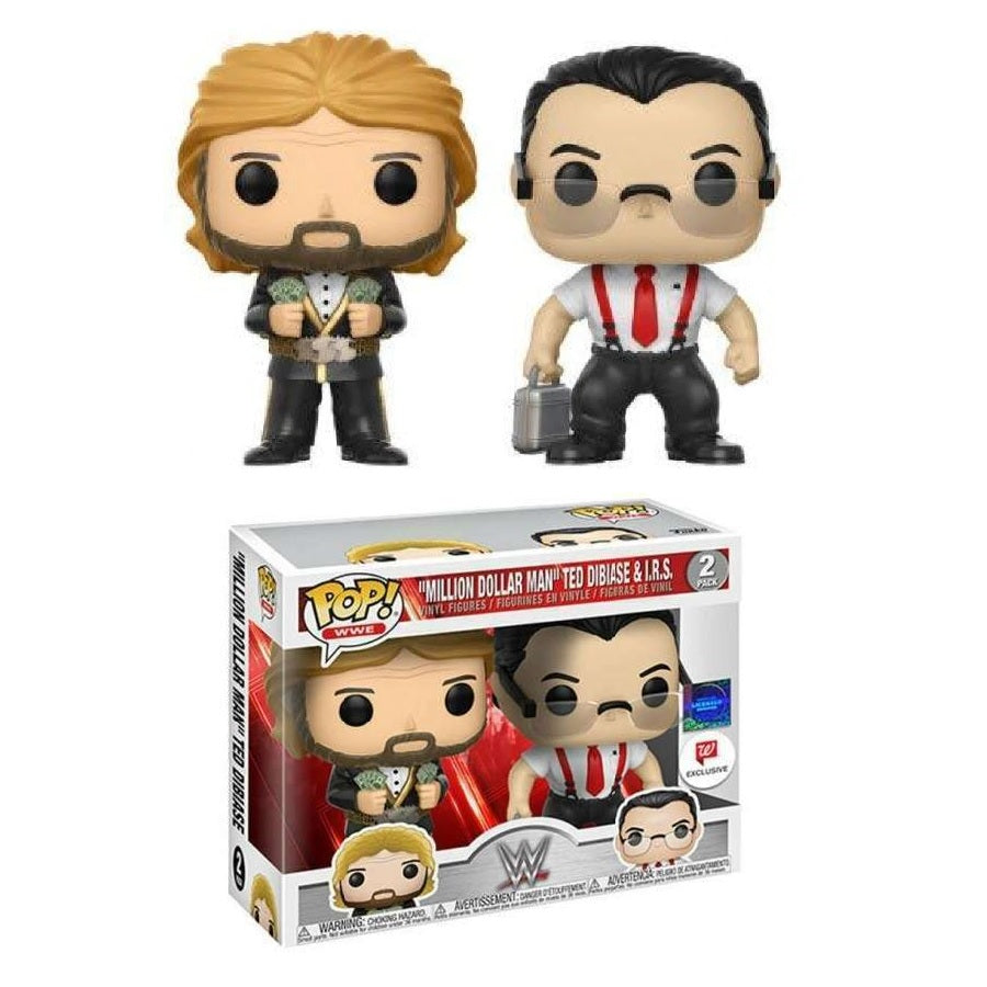 WWE Pop! Vinyl Figure 'Million Dollar Man' Ted DiBiase & I.R.S. [Exclusive] [2-Pack] - Fugitive Toys