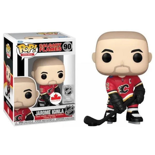 NHL Pop! Vinyl Figure Jarome Iginla [Calgary Flames] [Grosnor Exclusive] [90] - Fugitive Toys