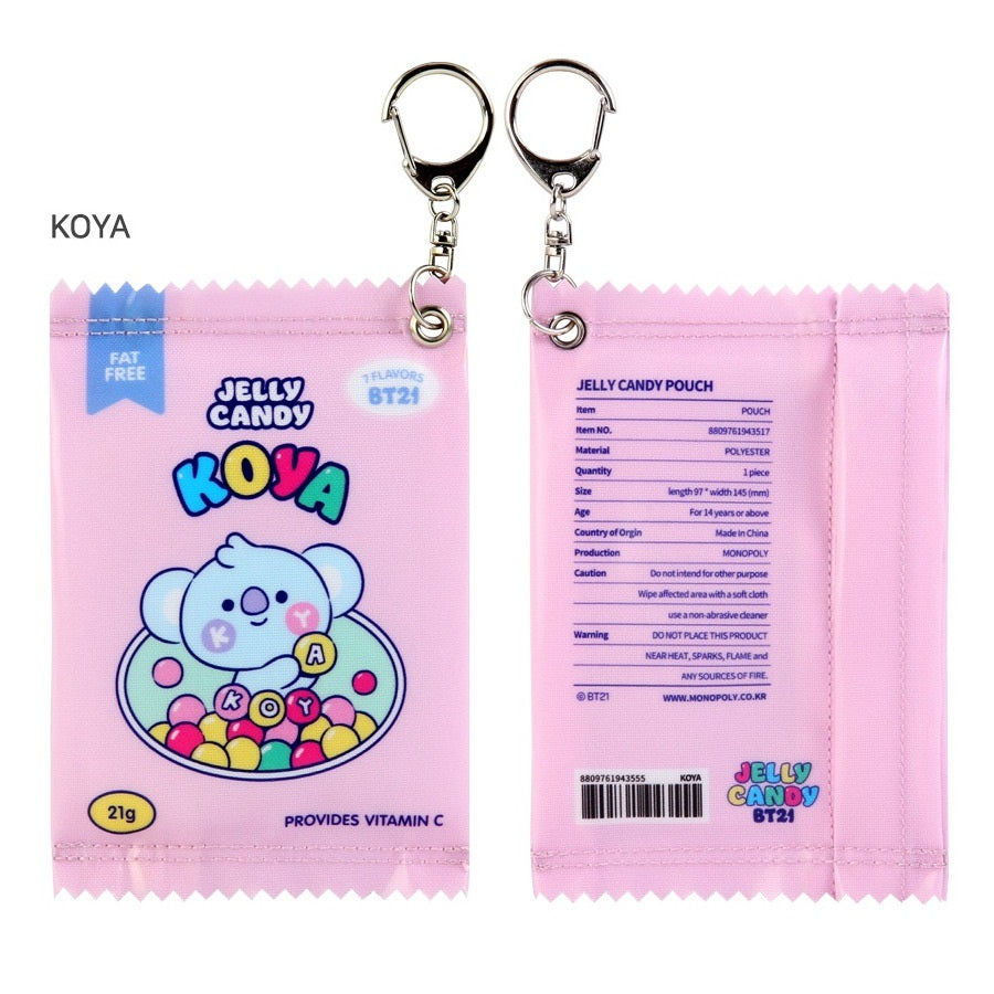 BT21 Jelly Candy Zipper Pouch [Small] - Koya - Fugitive Toys