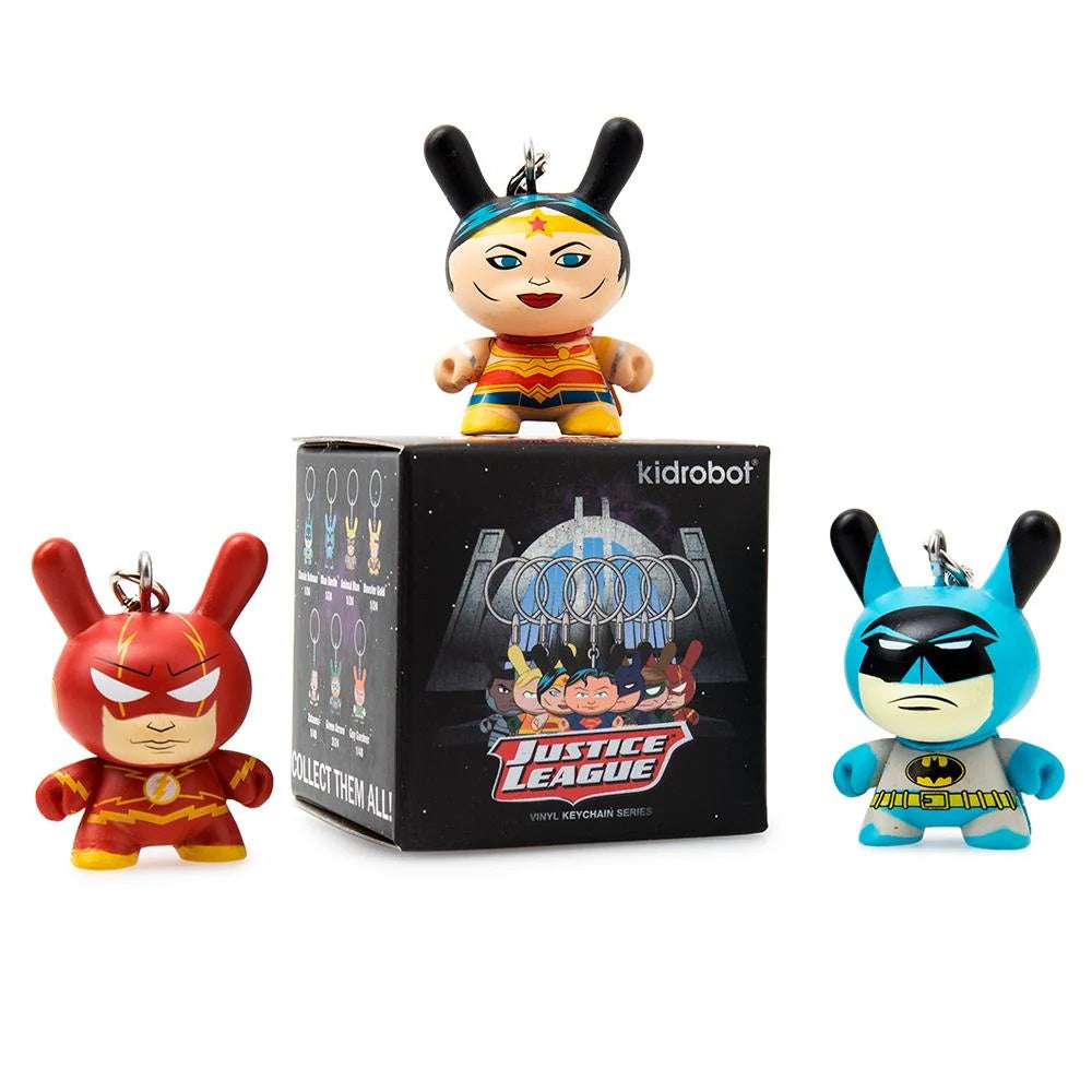 Kidrobot x DC Comics Justice League Dunny Vinyl Keychain [1 Blind Box] - Fugitive Toys