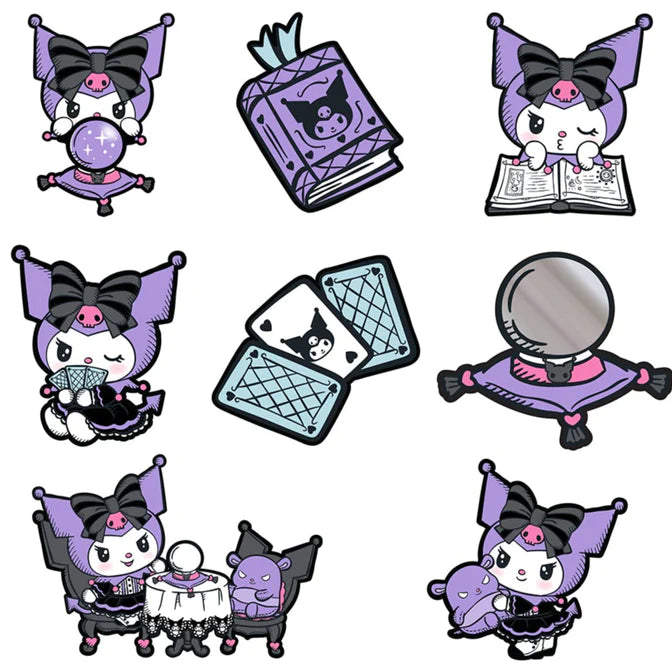 Kidrobot Kuromi Fortune Enamel Pin Series: (1 Blind Box) - Fugitive Toys