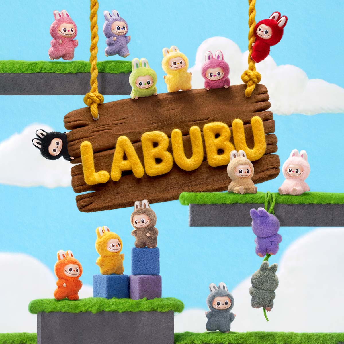 POP MART THE MONSTERS Labubu Pin for Love Series-Vinyl Plush Pendant (N-Z) [1 Sealed Case] - Fugitive Toys