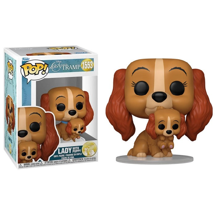 Disney Lady and the Tramp 70 Years Pop! Vinyl Figure Lady with Puppy [1553] - Fugitive Toys