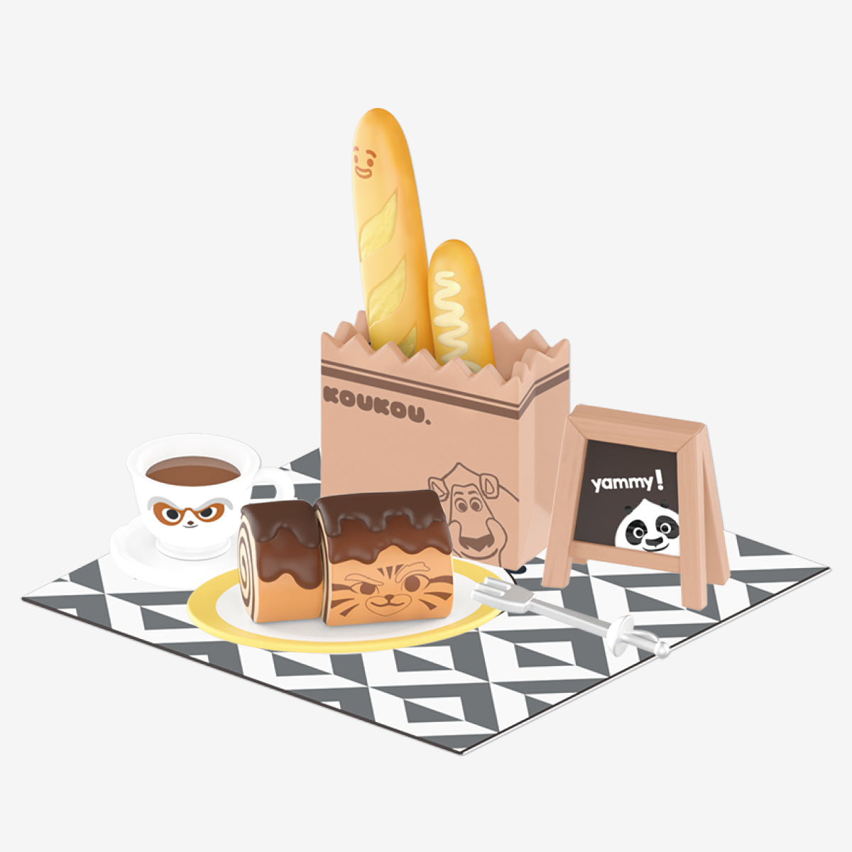 POP MART DreamWorks KouKou Leisurely Afternoon Tea Series Prop [1 Blind Box] - Fugitive Toys