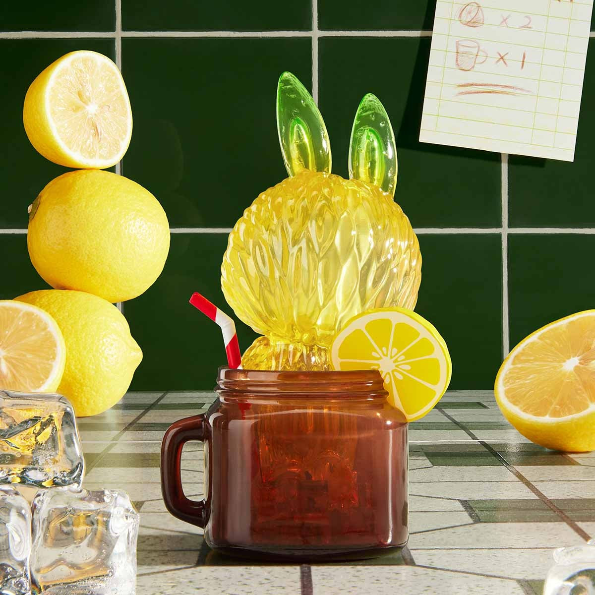 POP MART LABUBU Lemon Tea Figure - Fugitive Toys