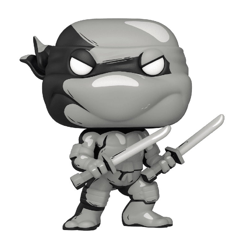 Eastman and Laird's Teenage Mutant Ninja Turtles Pop! Vinyl Figure Black and White Leonardo (Previews Exclusive Chase) [32] - Fugitive Toys