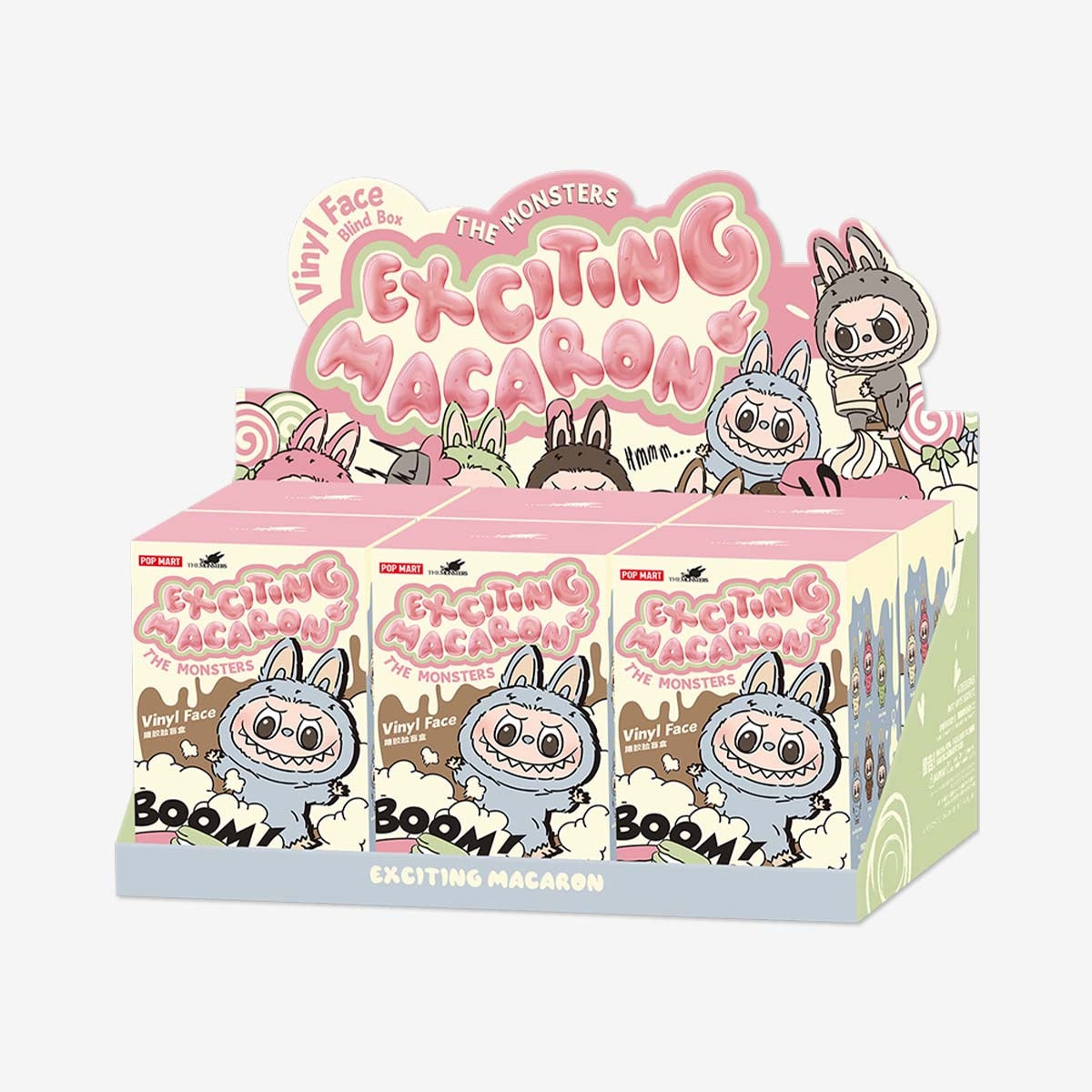 POP MART THE MONSTERS - Exciting Macaron Vinyl Face [1 Blind Box] - Fugitive Toys