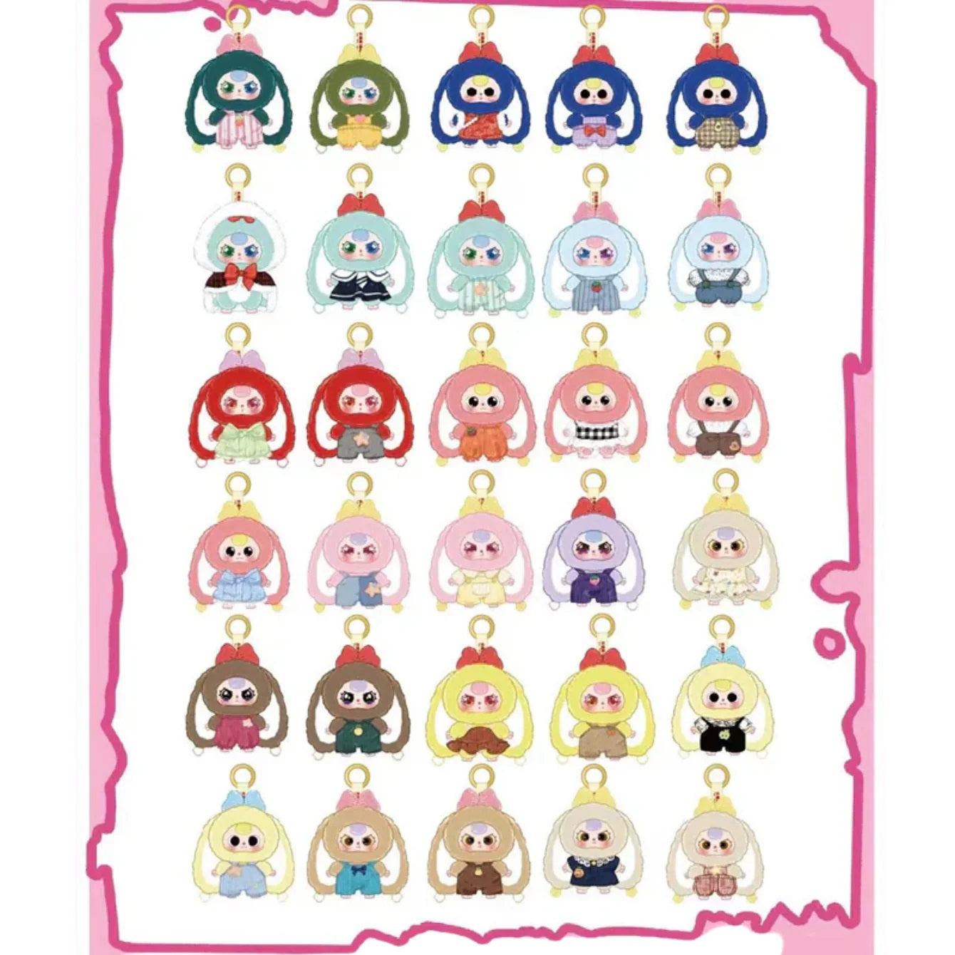 BABY THREE Macaron Cute Bunny V2 Series Plush Pendant [1 Blind Box] - Fugitive Toys
