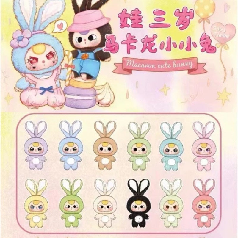 BABY THREE Macaron Rabbit Stuffed [1 Blind Box] - Fugitive Toys