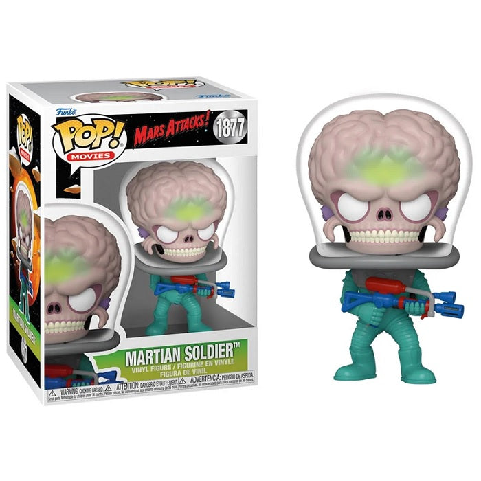 Mars Attacks Pop! Vinyl Figure Martian Soldier with Atomic Ray Gun [1877] - Fugitive Toys