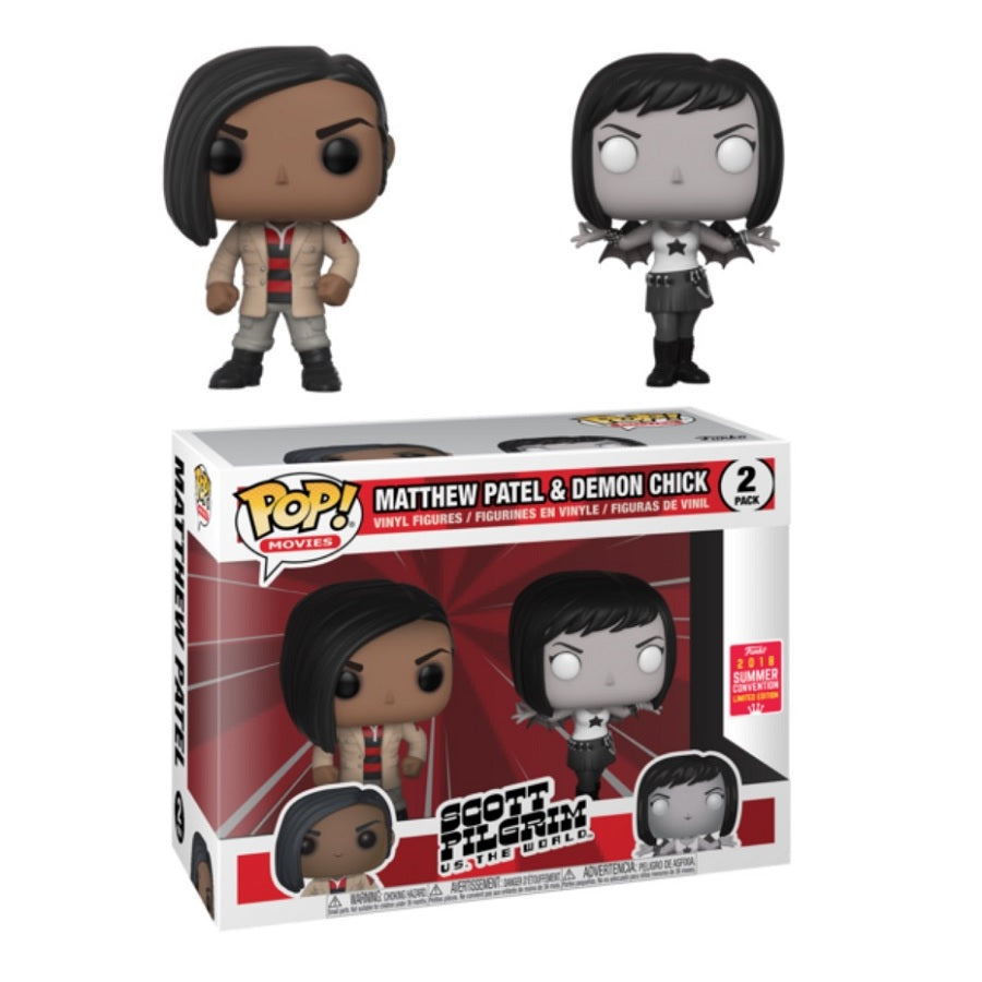 Scott Pilgrim vs. The World Pop! Vinyl Figure Matthew Patel & Demon Chick [2-Pack] [2018 Summer Convention] - Fugitive Toys