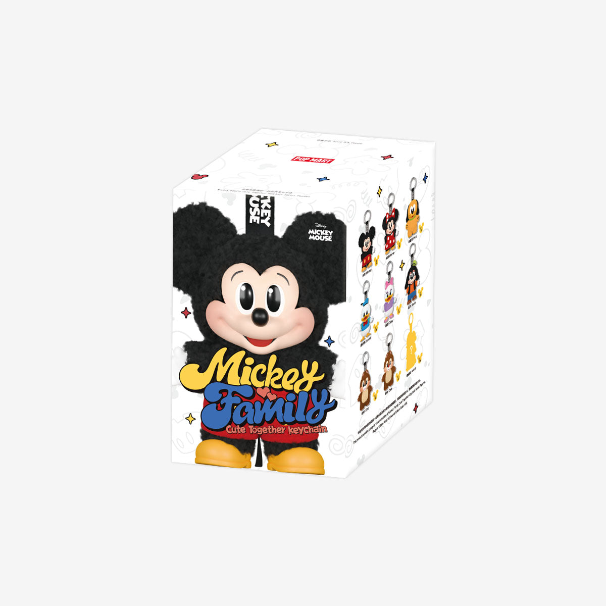 POP MART Mickey Family Cute Together Keychain Series Figures [1 Sealed Case] - Fugitive Toys