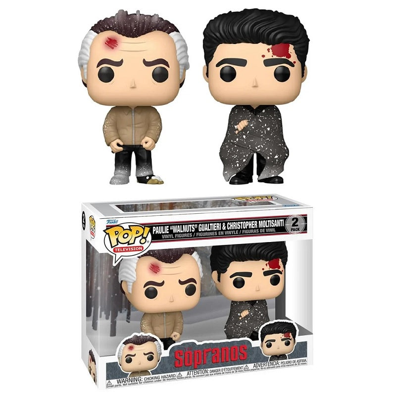 The Sopranos Pop! Vinyl Figure Paulie 'Walnuts' Gualtieri & Christopher Moltisanti [2-Pack] - Fugitive Toys