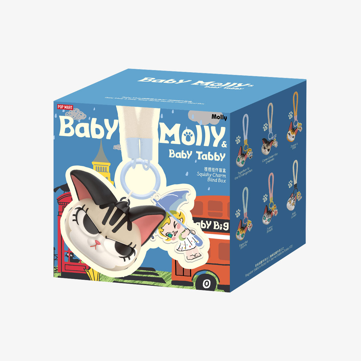 POP MART Baby Molly & Baby Tabby Series-Pinch Pendant [1 Sealed Case] - Fugitive Toys