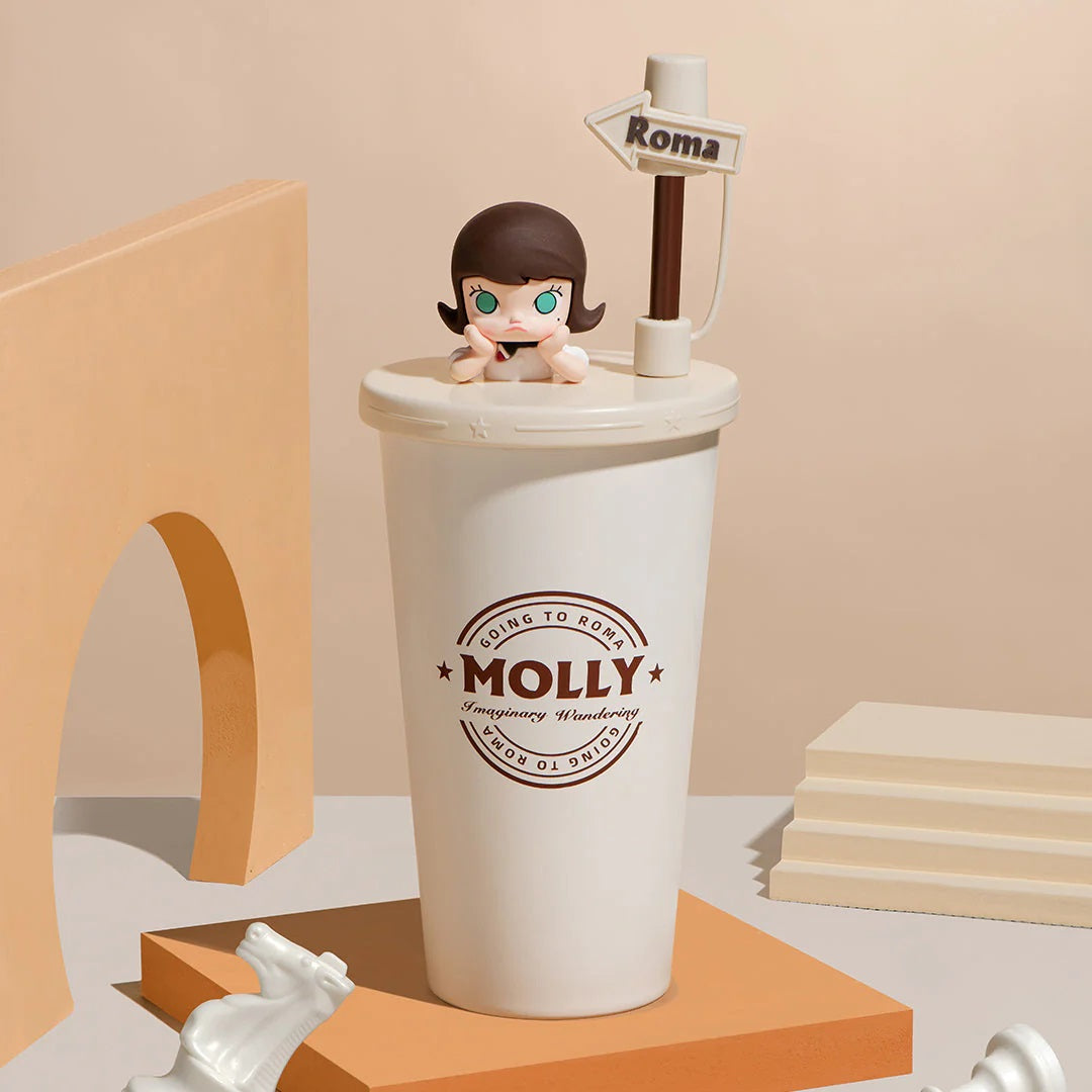 POP MART POP MART Molly Imaginary Wandering Series Straw Cup - Fugitive Toys