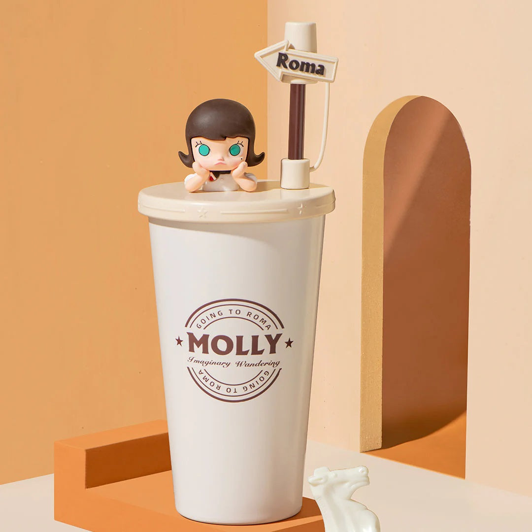 POP MART POP MART Molly Imaginary Wandering Series Straw Cup - Fugitive Toys