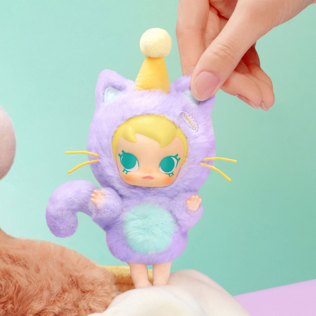 POP MART Baby Molly Pocket Friends Series-Vinyl Plush Pendant [1 Blind Box] - Fugitive Toys