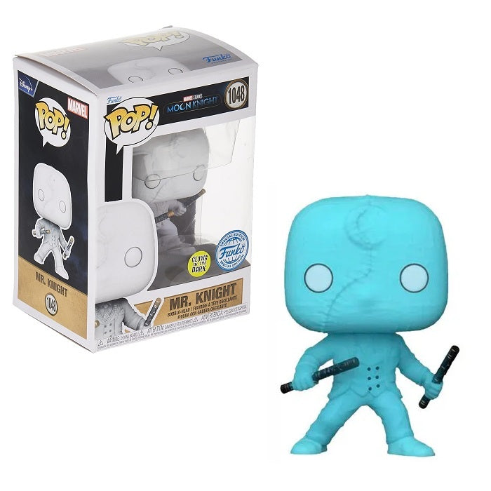 Marvel Studios Moon Knight Pop! Vinyl Figure Mr. Knight [GITD] [SE] [1148] - Fugitive Toys