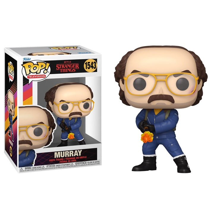 Stranger Things Pop! Vinyl Figure Murray with Flamethrower [1543] - Fugitive Toys