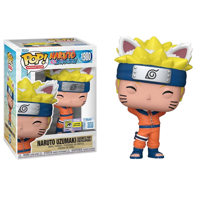 Naruto Shippuden Pop! Vinyl Figure Naruto Uzumaki [Sasuke's Paw Encyclopedia] [SDCC 2025] [1980] - Fugitive Toys