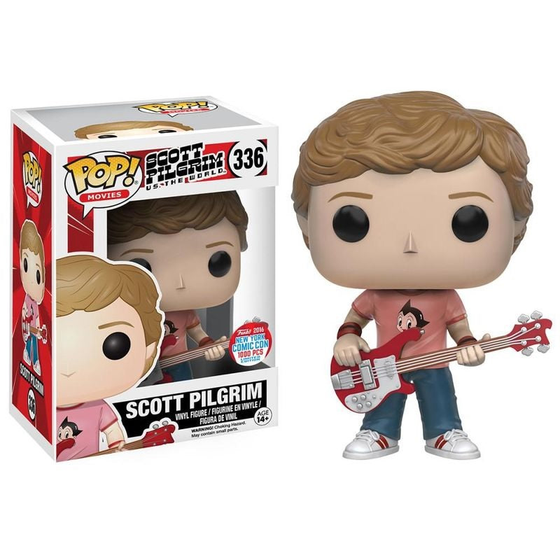 Scott Pilgrim vs. The World Pop! Vinyl Figure Scott Pilgrim with Guitar [Astro Boy Shirt] [NYCC 2016] [336] - Fugitive Toys