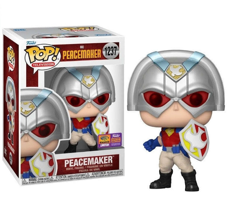 DC Peacemaker The Series Pop! Vinyl Figure Peacemaker with Shield (Wondercon 2022) [1237] - Fugitive Toys