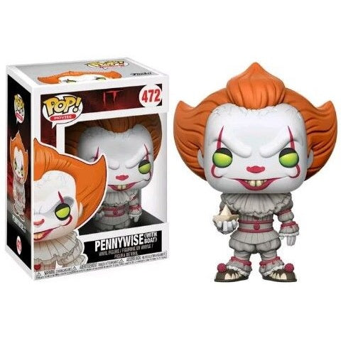 Movies Pop! Vinyl Figure Pennywise w/ Boat [Yellow Eyes] [472] - Fugitive Toys