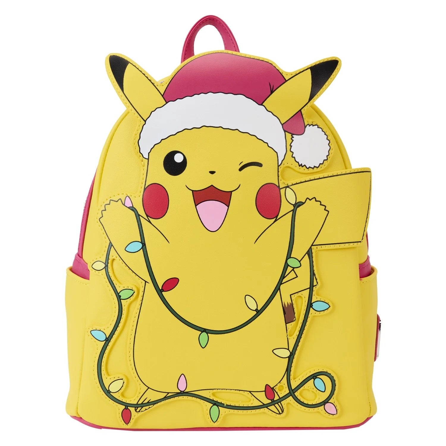 Loungefly x Pokemon Santa Pikachu Christmas Lights Light Up Mini Backpack - Fugitive Toys