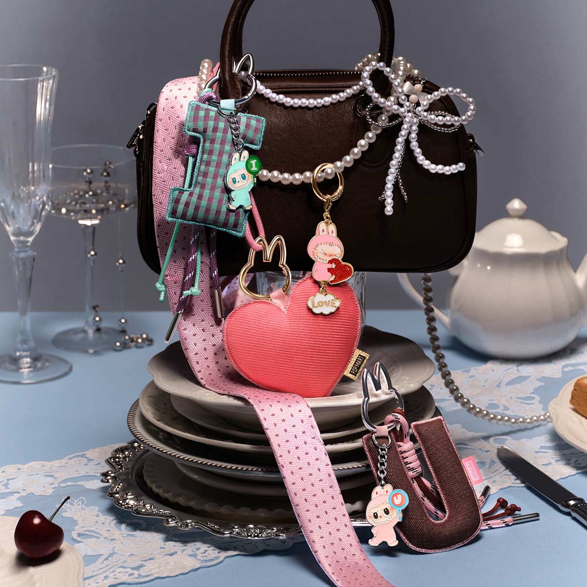 POP MART THE MONSTERS Labubu Pin for Love Series- Letter Pendant (A-M) [1 Sealed Case] - Fugitive Toys