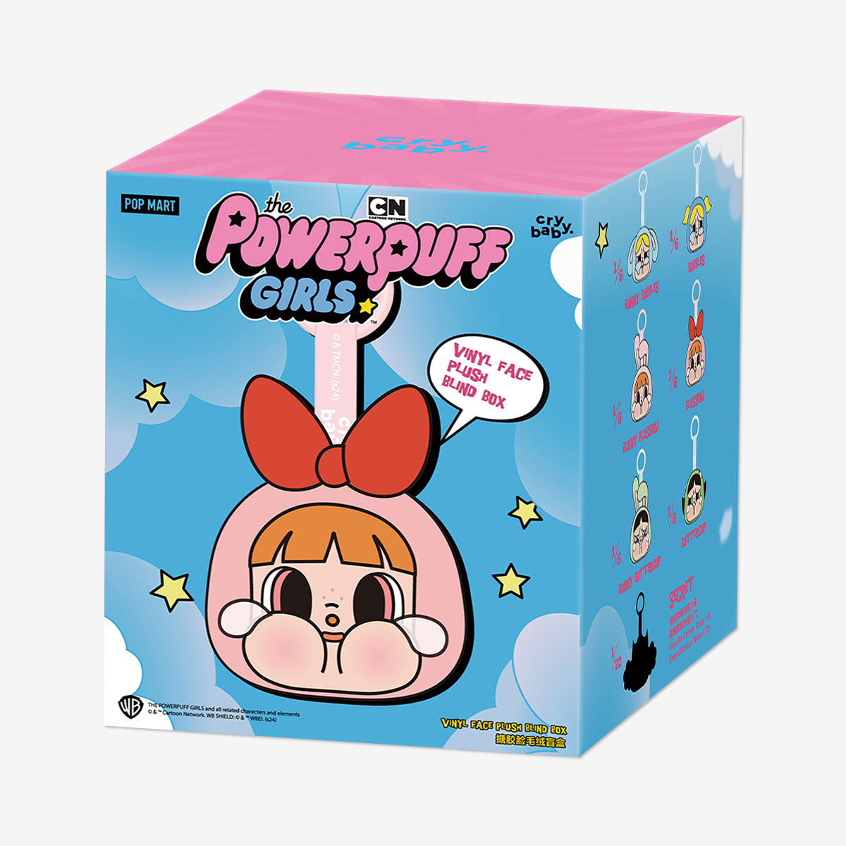 POP MART CRYBABY × Powerpuff Girls Series-Vinyl Face Plush [1 Blind Box] - Fugitive Toys