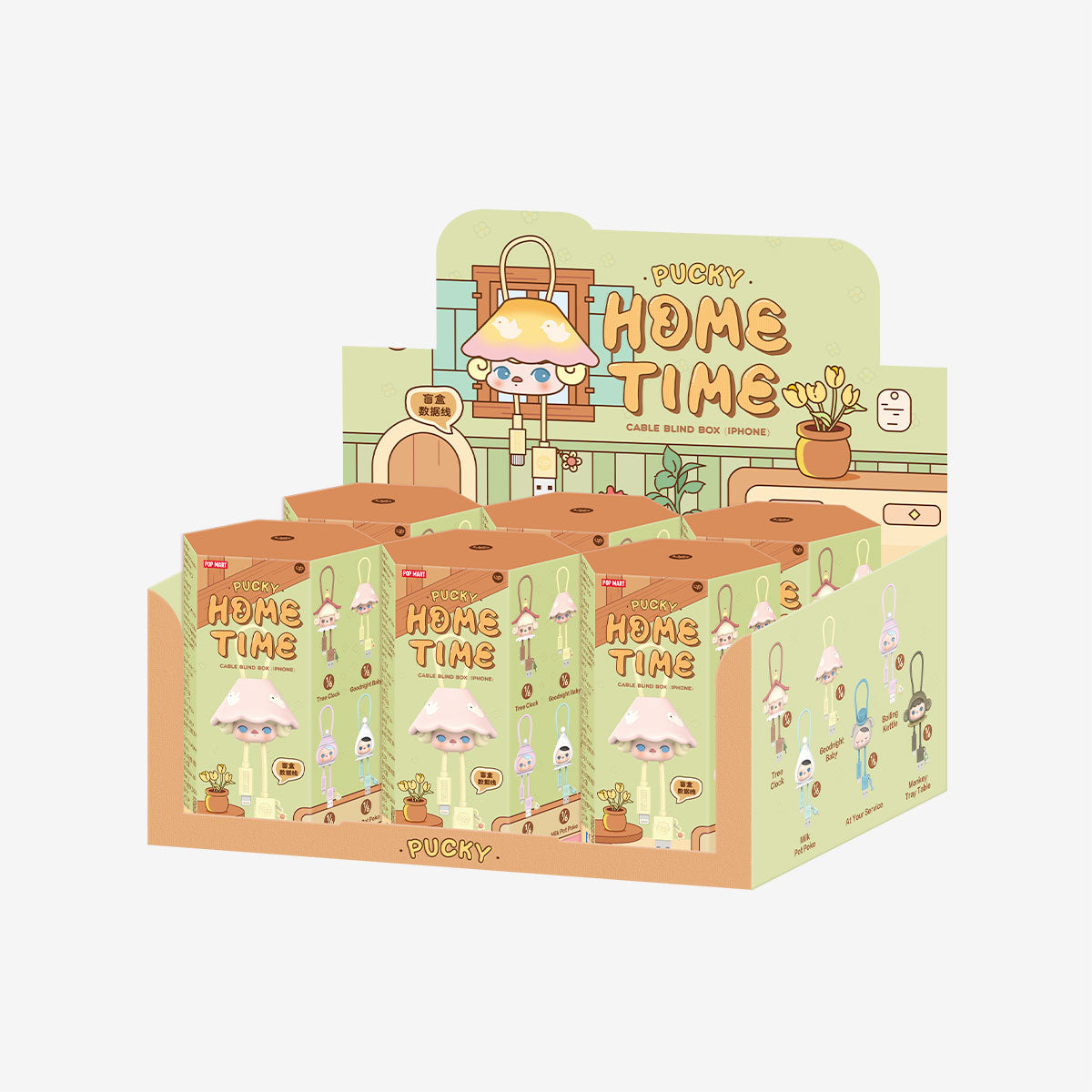 POP MART PUCKY Home Time Series-Cable for iPhone [1 Blind Box] - Fugitive Toys