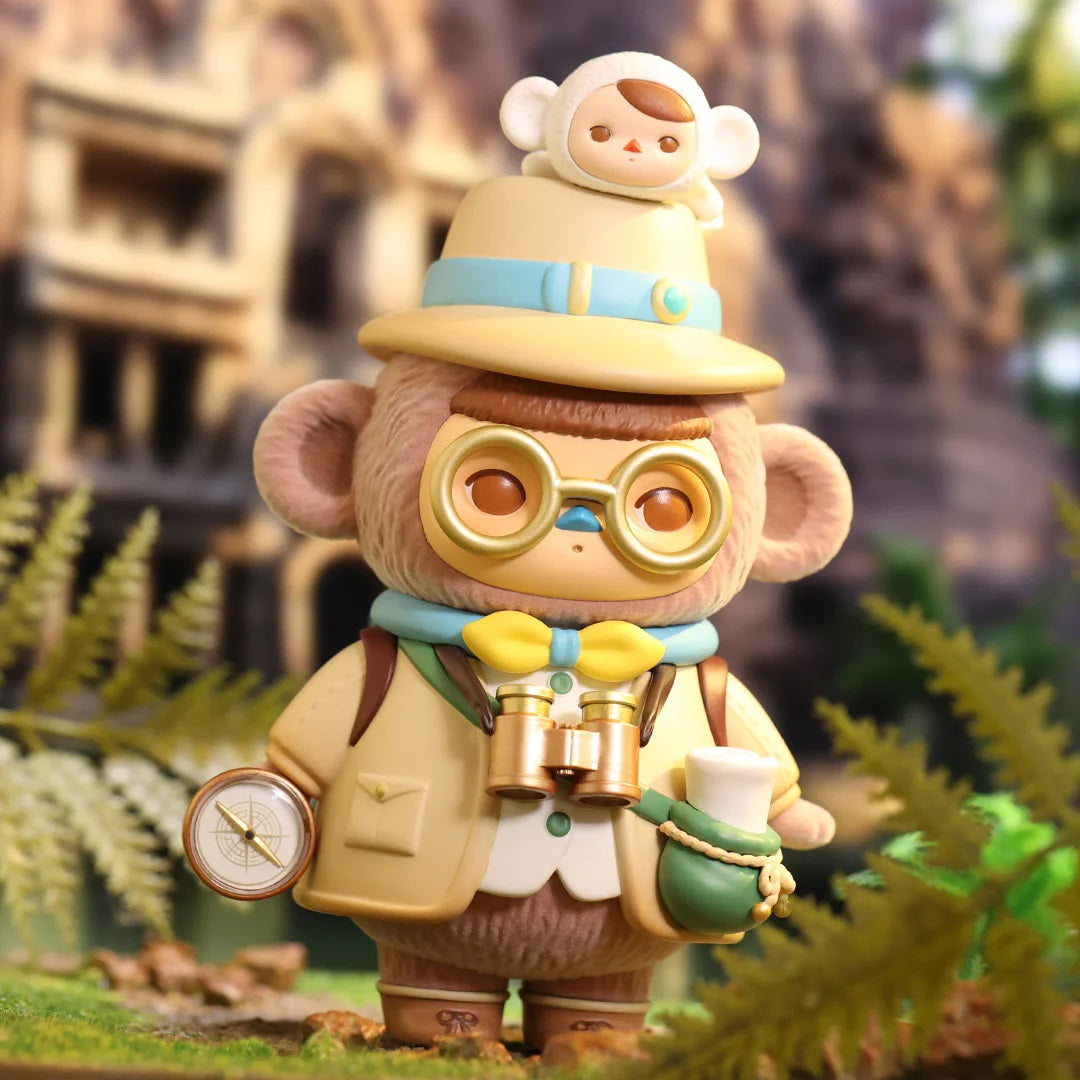 POP MART Pucky Monkey Archeologist Baby Figurine - Fugitive Toys