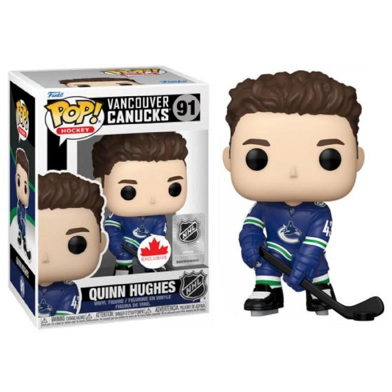 NHL Pop! Vinyl Figure Quinn Hughes [Vancouver Canucks] [Grosnor Exclusive] [91] - Fugitive Toys