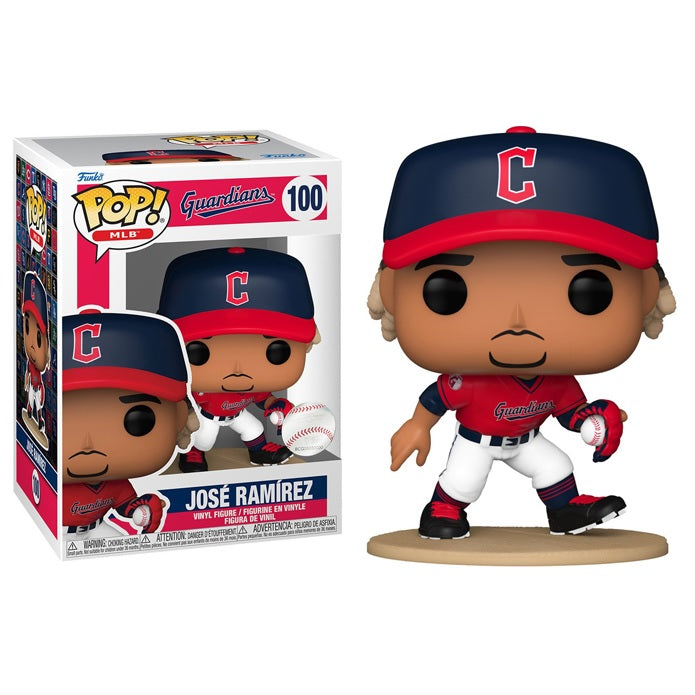 MLB Pop! Vinyl Figure Jose Ramirez [Cleveland Guardians] [100] - Fugitive Toys