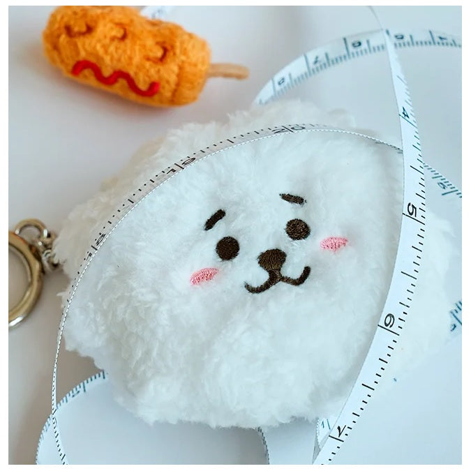 BT21 Plush Measuring Tape Keychain - RJ the Foodie - Fugitive Toys