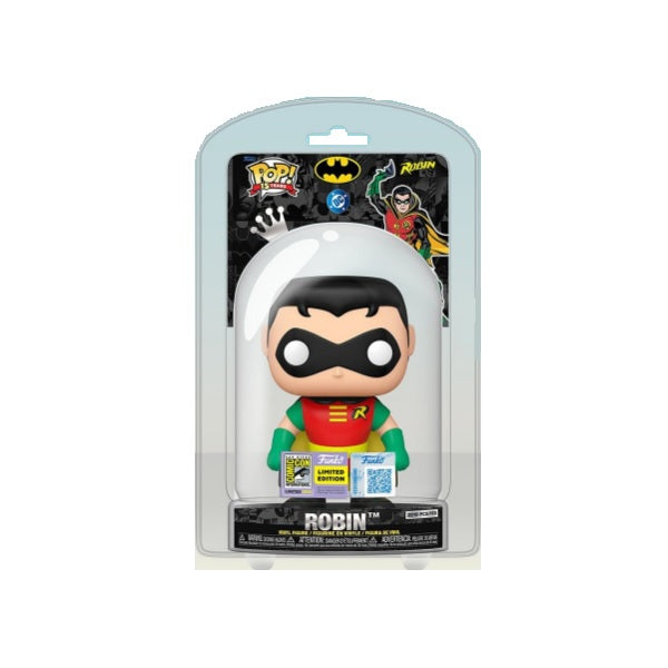 DC Universe Pop! Vinyl Figure Robin in 2010 Clamshell Case [SDCC 2025] - Fugitive Toys