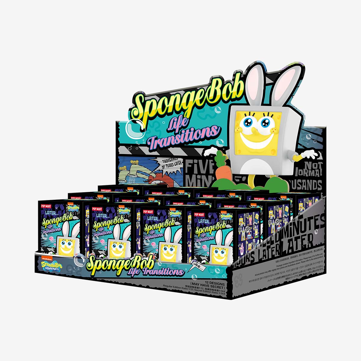 POP MART SpongeBob Life Transitions Series Figures [1 Blind Box] - Fugitive Toys