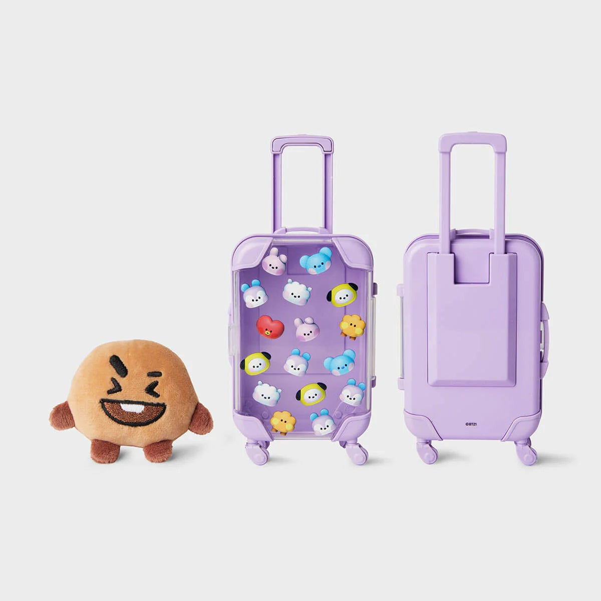 BT21 Mini BIG & TINY Edition Luggage Plush Doll - Shooky - Fugitive Toys