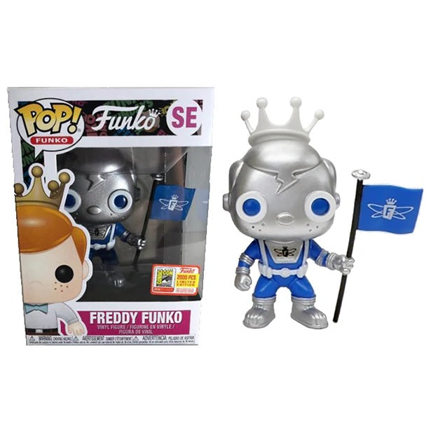 Freddy Funko Pop! Vinyl Figure Space Robot Silver & Blue (LE2000) [SE] - Fugitive Toys