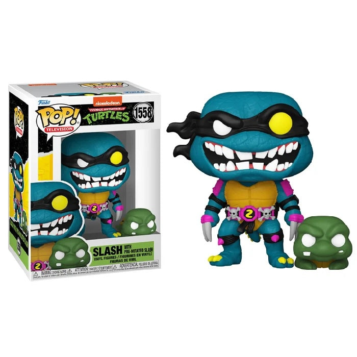 Teenage Mutant Ninja Turtles Pop! Vinyl Figure Slash with Pre-Mutated Slash [1558] - Fugitive Toys