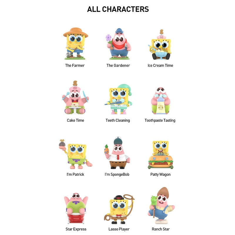 POP MART SpongeBob Best Friends Series Figures [1 Sealed Case] - Fugitive Toys