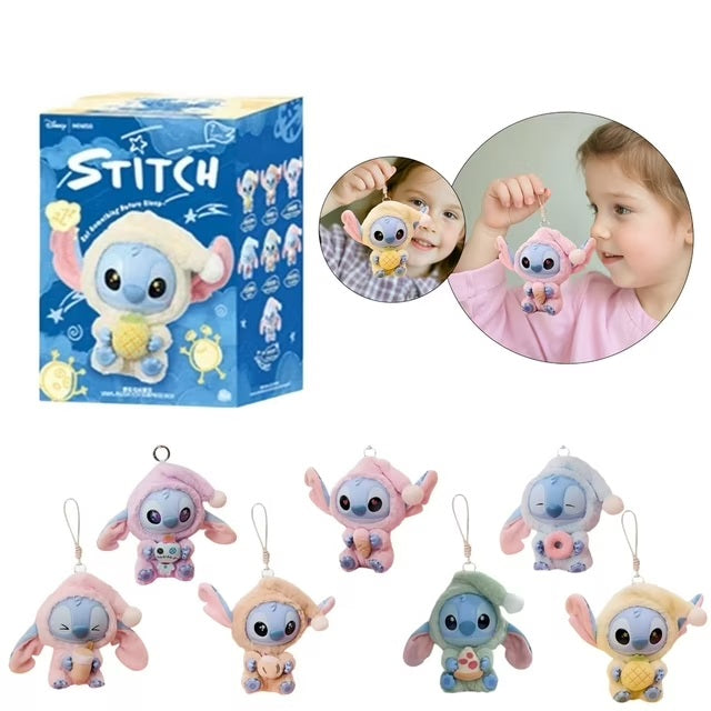 Disney | Miniso STITCH Eat Something Before Sleep Vinyl Plush Toy [1 Sealed Case] - Fugitive Toys
