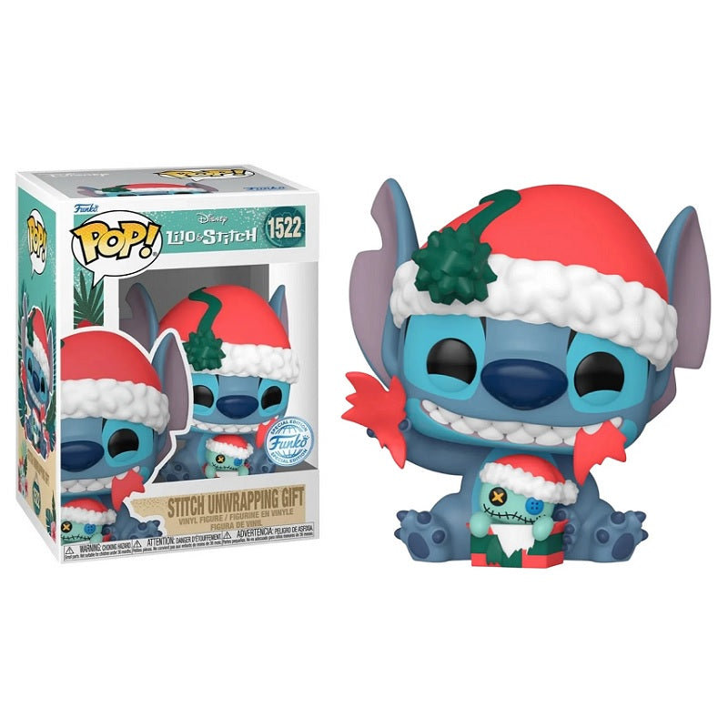 Disney Lilo & Stitch Pop! Vinyl Figure Stitch Unwrapping Gift [Special Edition] [1522] - Fugitive Toys