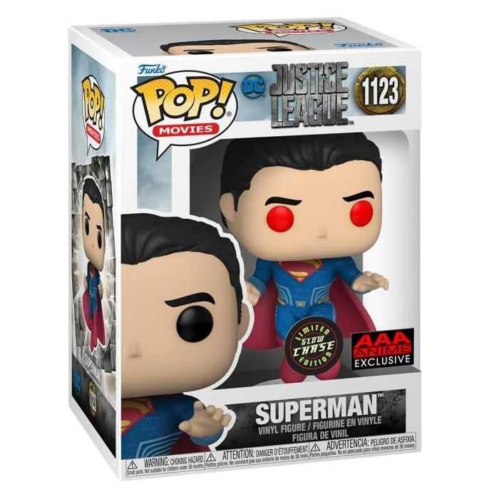 Justice League Pop! Vinyl Figure Superman [Flying] [GITD] [Chase] [1123] - Fugitive Toys