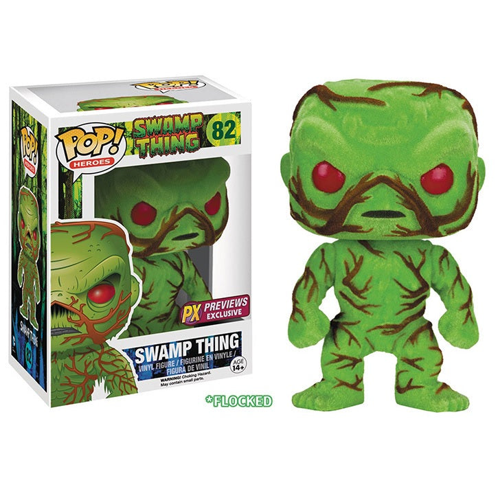 DC Universe Pop! Vinyl Figure Swamp Thing [Flocekd] [Previews Exclusive] [82] - Fugitive Toys