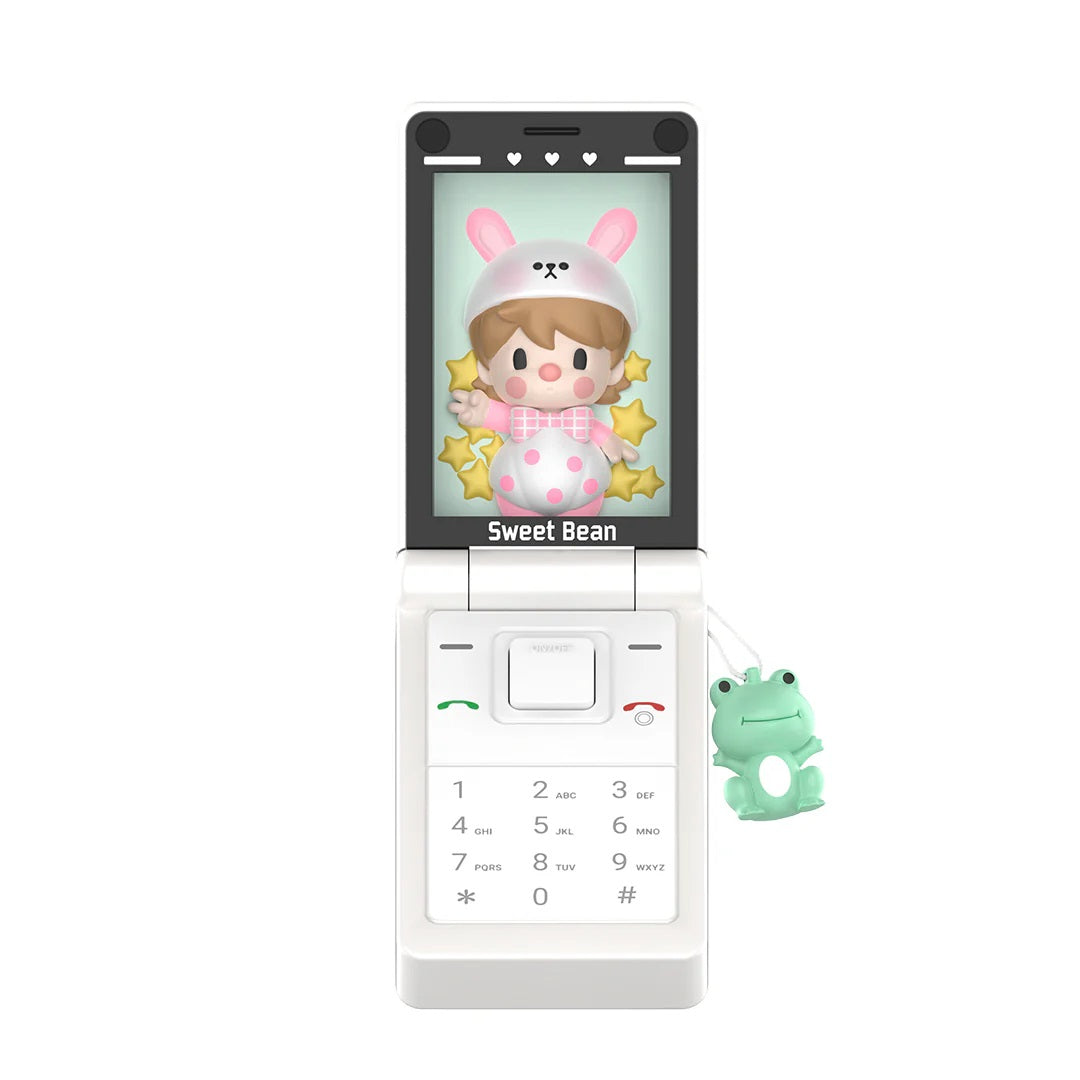 POP MART Sweet Bean Pearl White Flip Phone Figure - Fugitive Toys