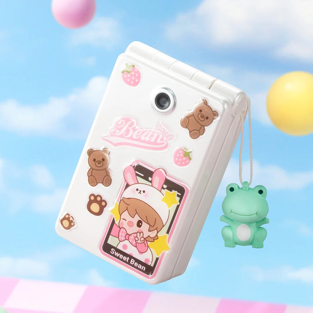 POP MART Sweet Bean Pearl White Flip Phone Figure - Fugitive Toys
